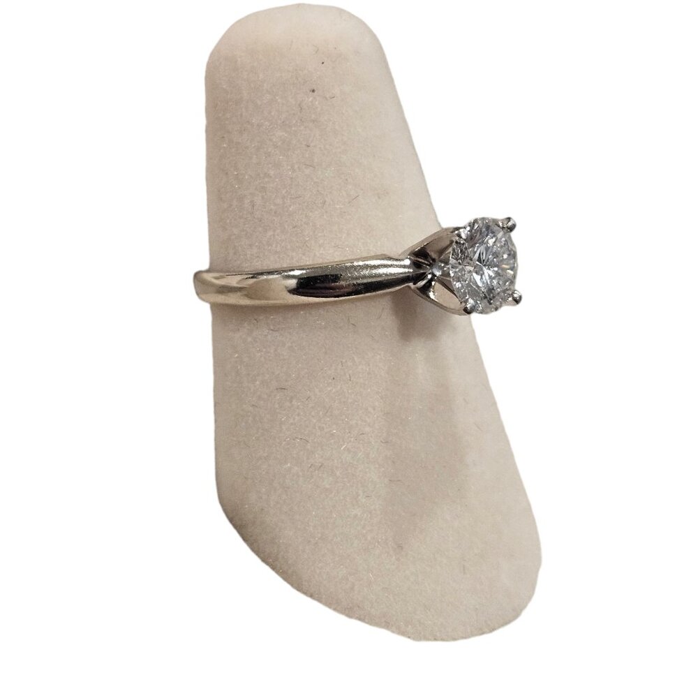 Leo Platinum 14K Solitaire .7ct Diamond Engagement Ring Retail At Over $5,900 - Picture 5 of 15